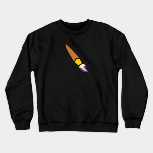 Greysexual Paintbrush Pride Flag Crewneck Sweatshirt